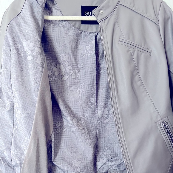 Women’s Guess leather jacket size M - Picture 2 of 7